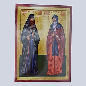Икона Св. Јакова и Св. Зосима Туманских 22x30 цм