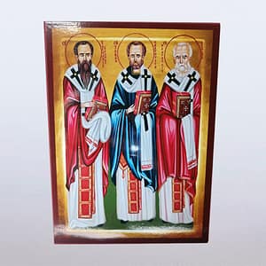 Икона Света три јерарха 22×30 цм